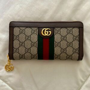 Gucci Ophida zip around wallet Brand New!